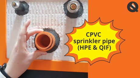 CPVC Sprinkler Pipe Penetrating a Flexible or Rigid Wall (HPE & QIF)