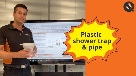 Plastic Shower Trap & Pipe Penetrating a Rigid Floor (200mm or Thicker)