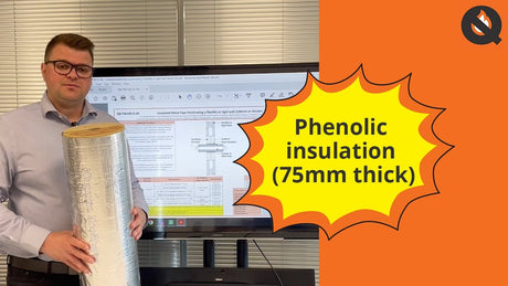 Insulated Metal Pipe Penetrating a Flexible or Rigid Wall (QuelCoil)