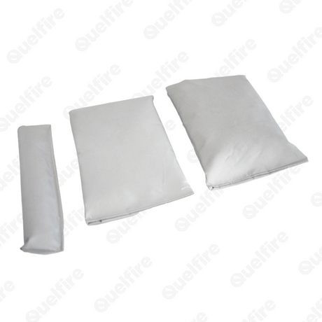 Grey QFP QuelStop Intumescent Fire Pillows - supplied in three different sizes.