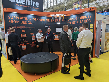 Quelfire Promote the Firestopping Journey, From Design to Installation, at London Build Expo 2022