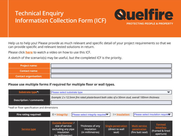 Benefits of the Information Collection Form (ICF) – Quelfire