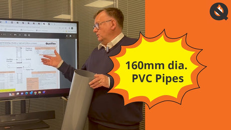 160mm Dia. PVC Pipe (in Double Batt, Using QuelCoil)