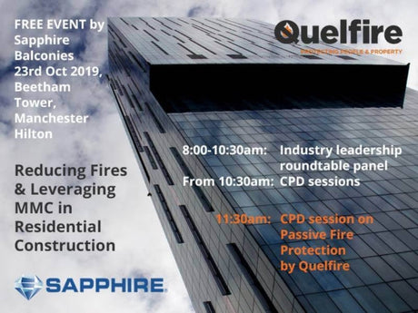 Quelfire to Contribute to Manchester Event for Construction Professionals with a CPD Seminar