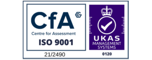 ISO 9001 certified logo. 