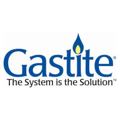 Gastite logo with tagline 'The System is the Solution' on a white background