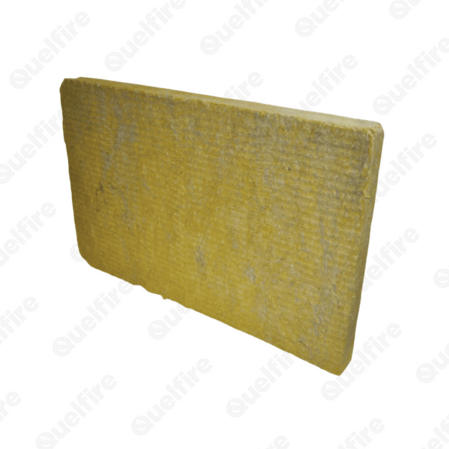 An image of the MW Mineral Wool Shuttering Slab on a white background. The mineral wool is golden in colour. 