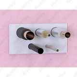 Quelfire fire batt in a wall along with various pipes (varying materials and insulation) penetrating through. 