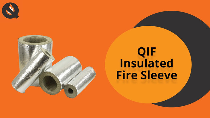 QIF Insulated Fire Sleeve on an orange background.