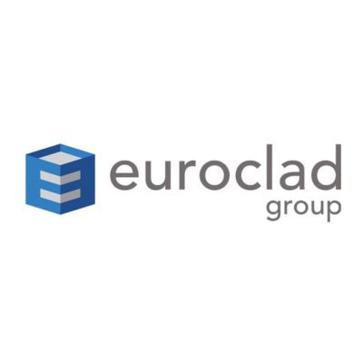 Logo of Euroclad Group on a white background