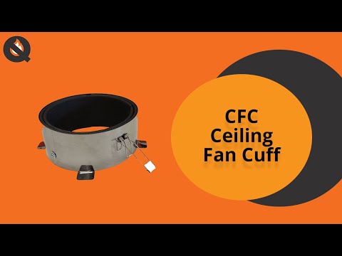 Ceiling Fan Cuff for 100mm PVC Duct | CFC