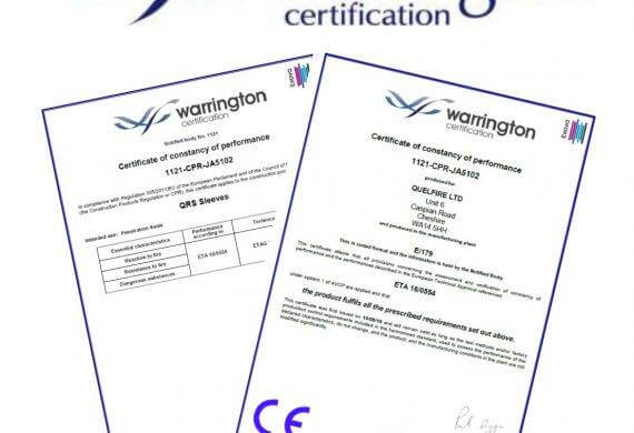 Warrington Certification Certificates